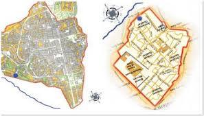 La mappa catastale dell'Aquila sembrerebbe l’immagine speculare dello stesso tipo di rappresentazione cartografica dell’ antica Gerusalemme.